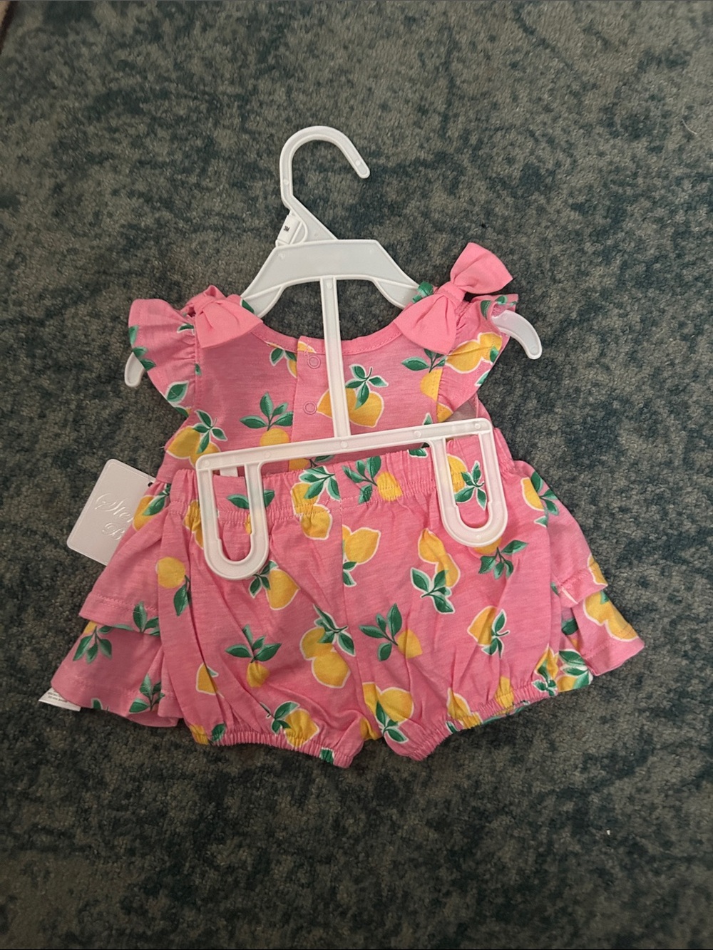 Pink Lemon-Print Ruffle set  by - Picture 2 of 4